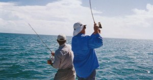 Bob Hamilton and I double on Permit 