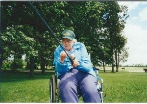 Grandma Rowe Loved To Fish Even If He She Had To Use Her Wheelchair